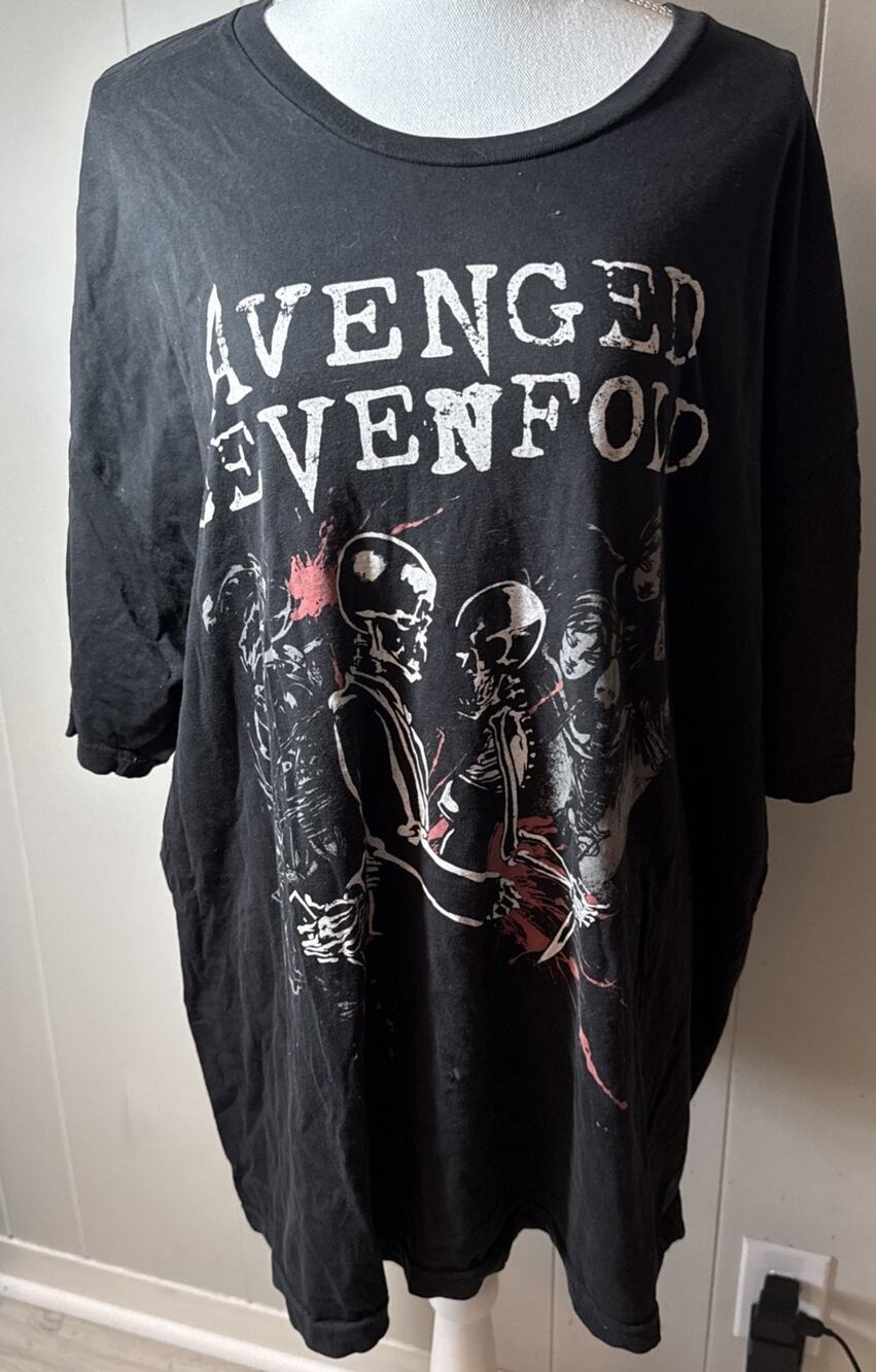 VINTAGE RARE Avenged Sevenfold Album Band Tees Rock Punk 3XL